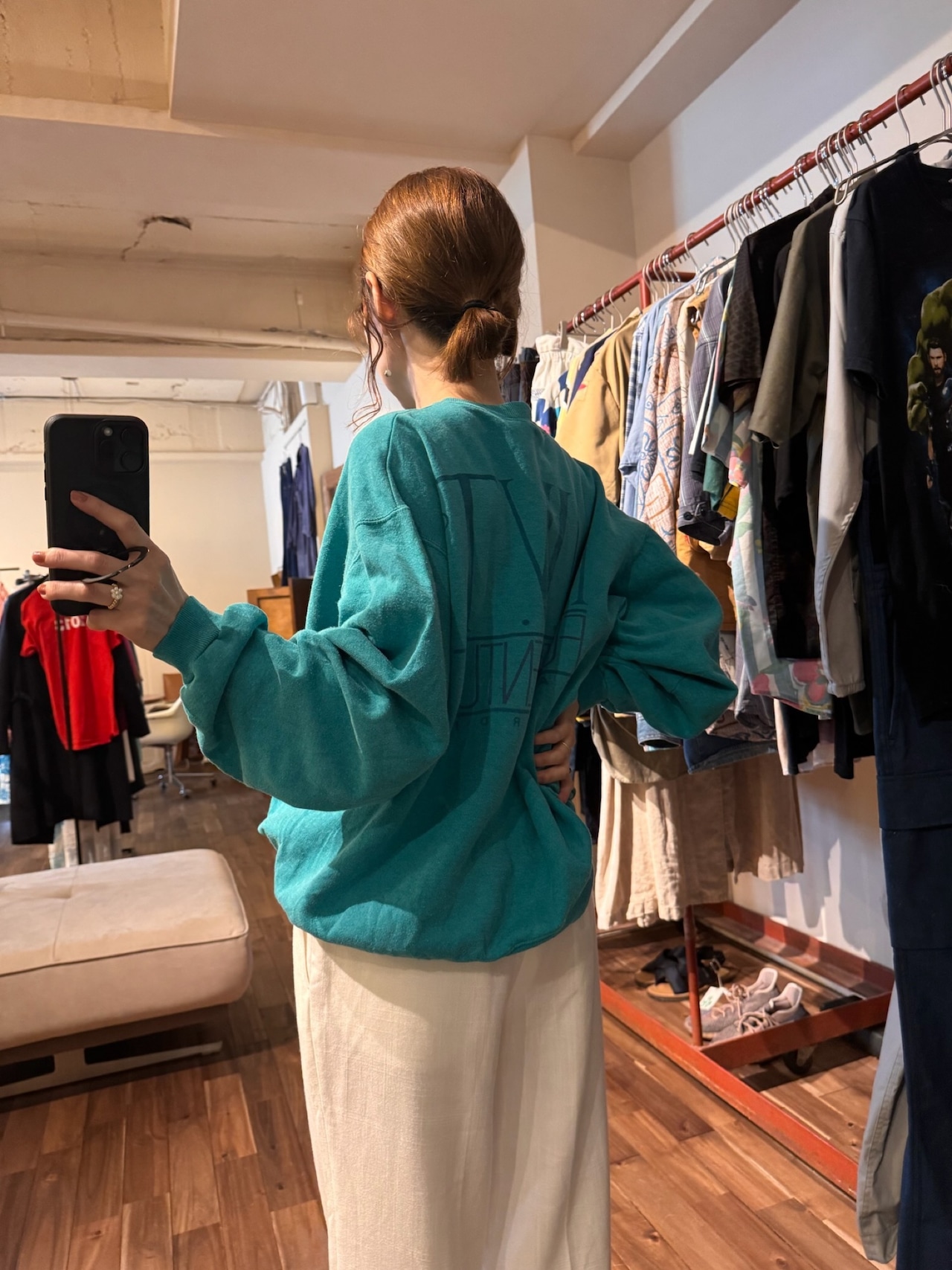 【90s】"NO WORK TEAM" Fuerteventura Sailboard Sweatshirt