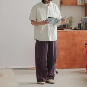 ダブルポケットオーバーサイズシャツ vi1109