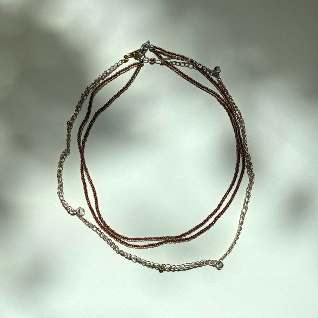 "玉虫" necklace & mask chain