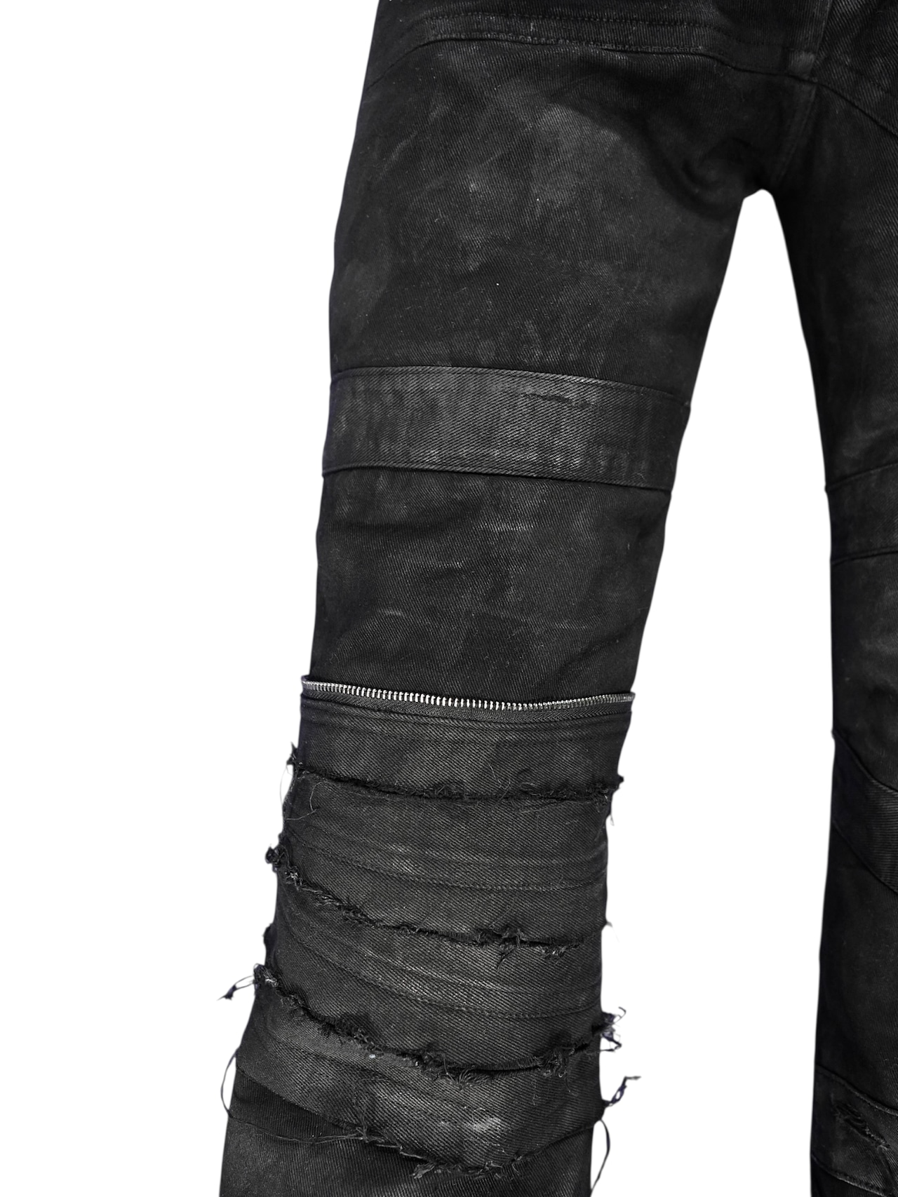 【DES'N'ATE】FAULT LINE WAXED DENIM PANTS