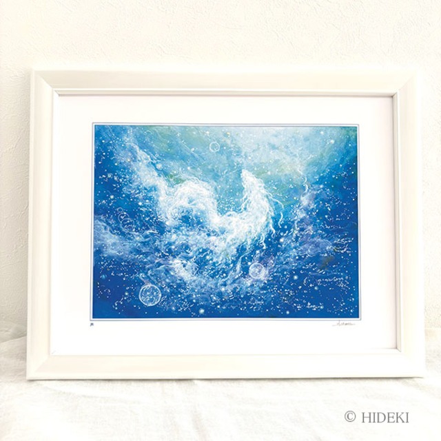 龍神の絵 龍神様の絵画 『声』 太子額付きジクレーアート