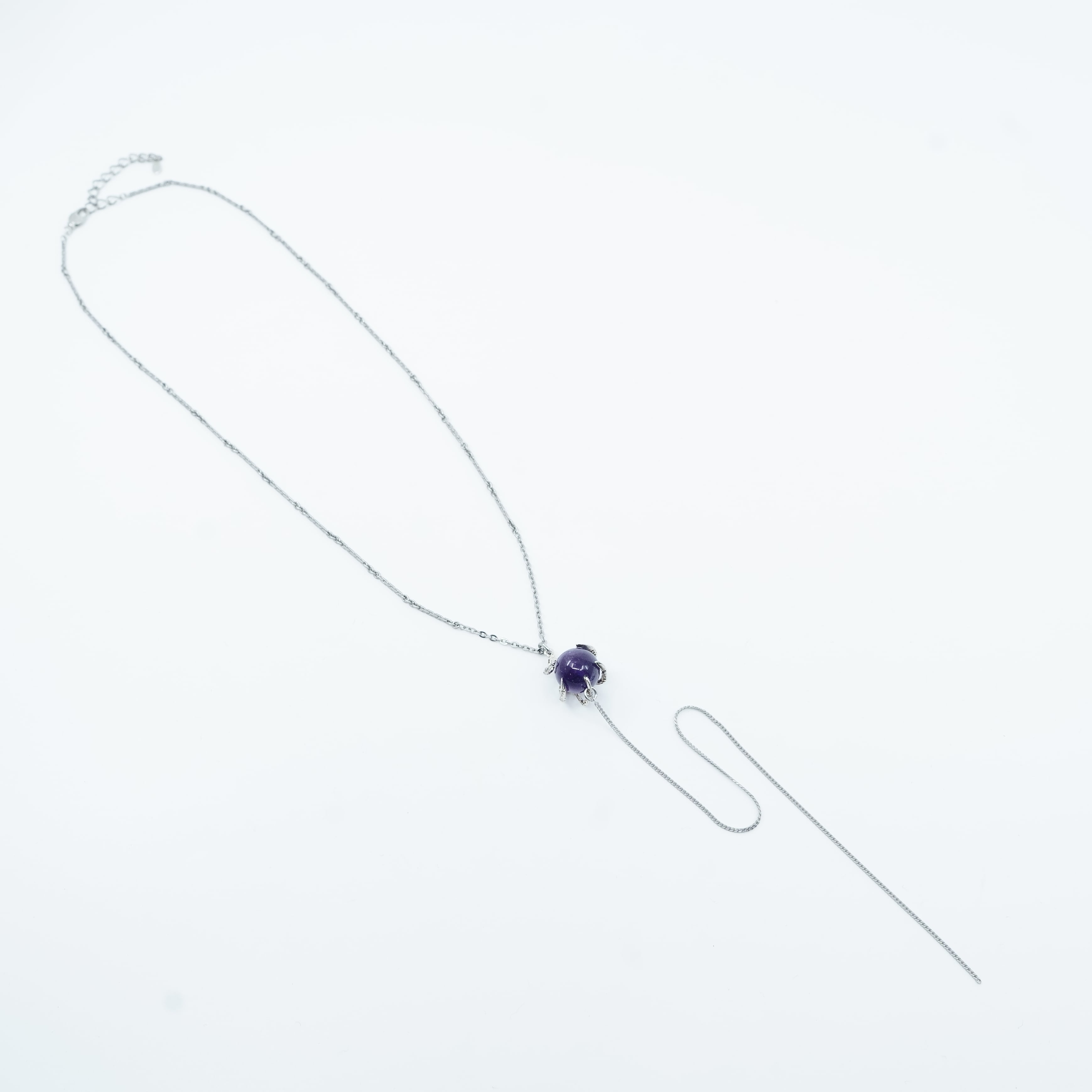 2024 1st】gunda<ガンダ>DEVIL 4 NECKLACE/B/AMETHYST [デビル 4