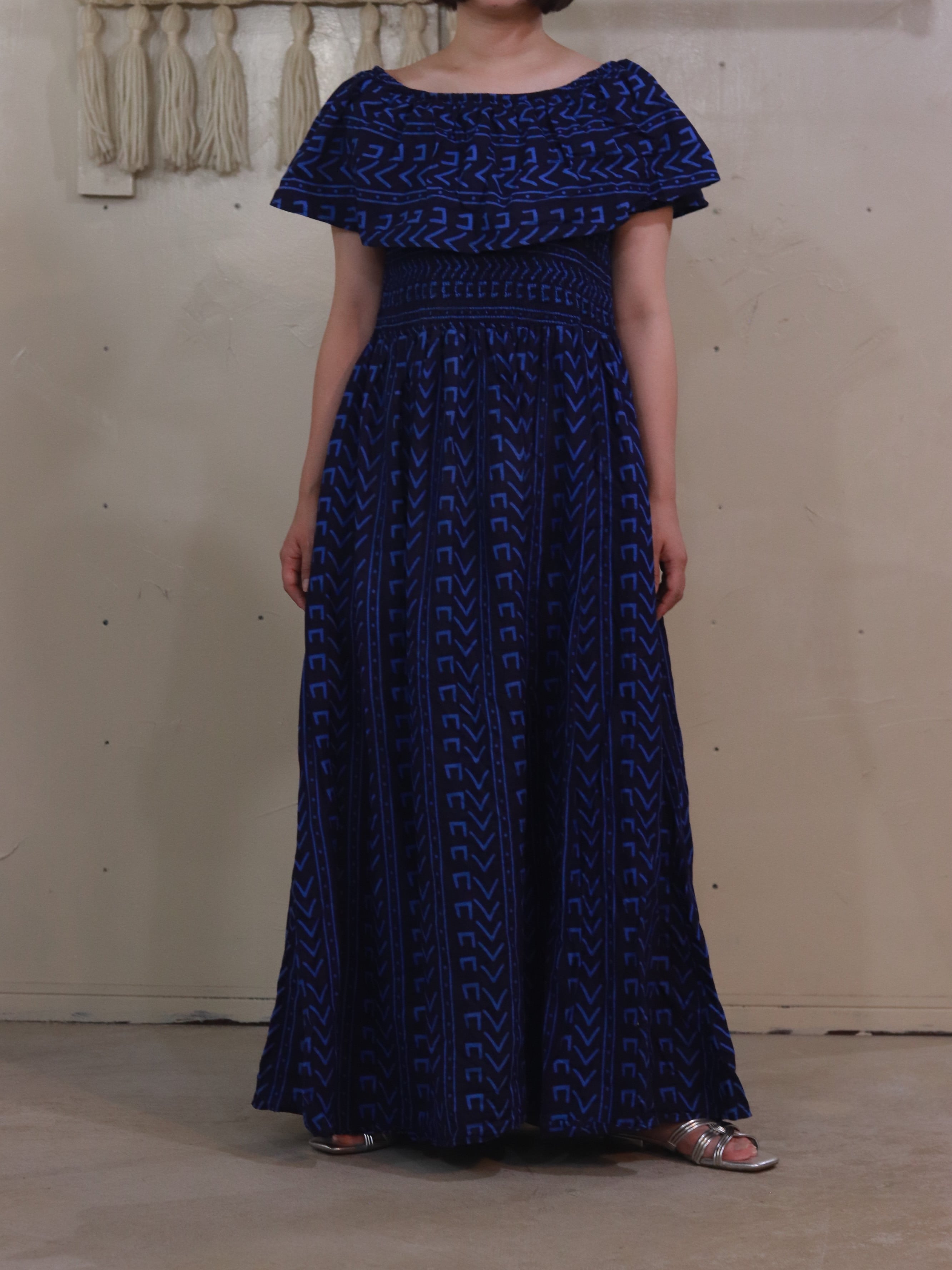 NAVY AFRICAN DRESS