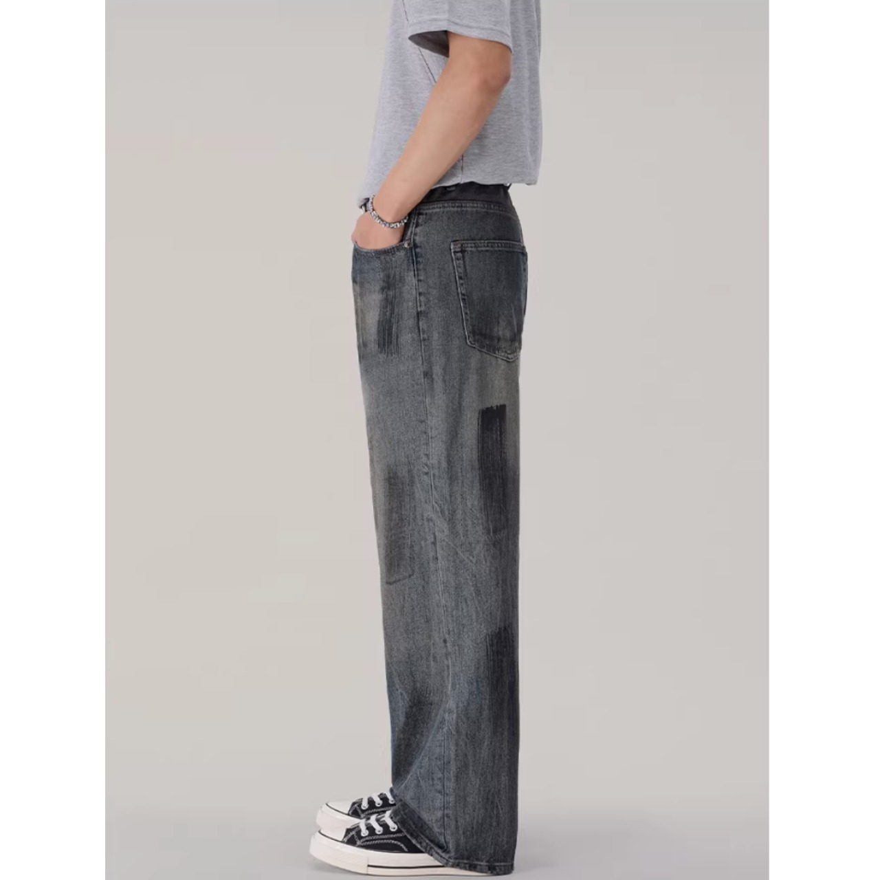 ストレートシルエット デニムパンツ af0505