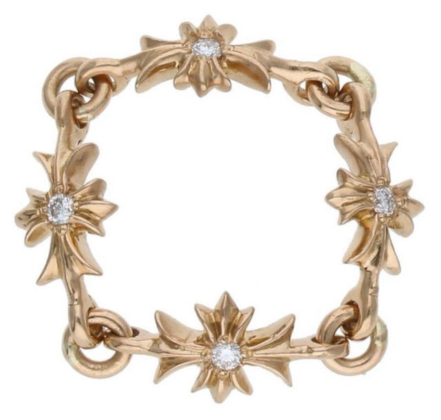 CHROME HEARTS クロムハーツ 22K RING TNY E CH PLS リング 指輪