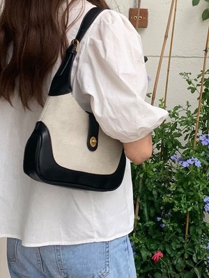 【即納商品】bi-color shoulder bag