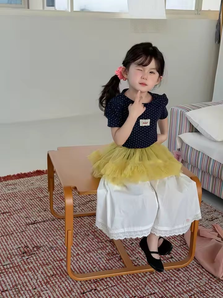 バックオープンドットトップス