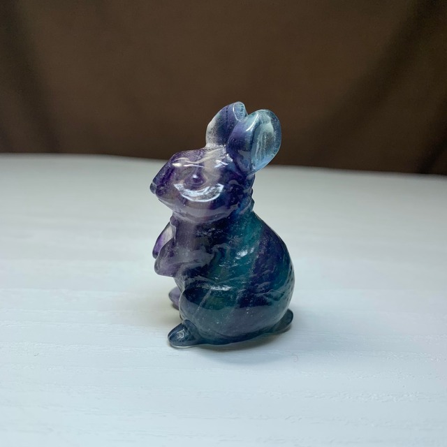 1.フローライトうさぎ・インテリア