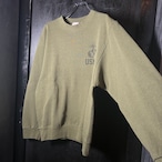 90s USA製 USMCスウェット カーキ アメリカ海兵隊 ミリタリー