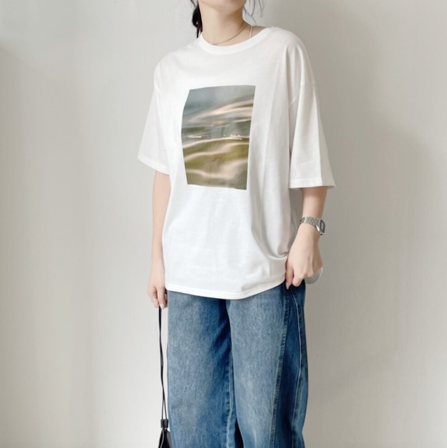 ナンバーミーTOKYO" MARBLE PHOTO TEE"