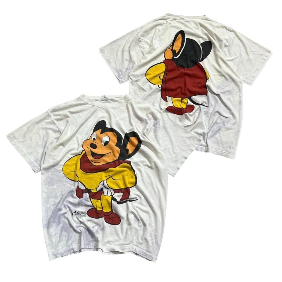 正規店 80s USA製 Hanes マイティマウス Tシャツ M 黄色 コットン