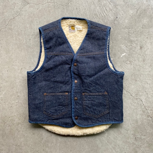 70年代 ビンテージ プリントタグ USA製 Carhartt カーハート デニム 