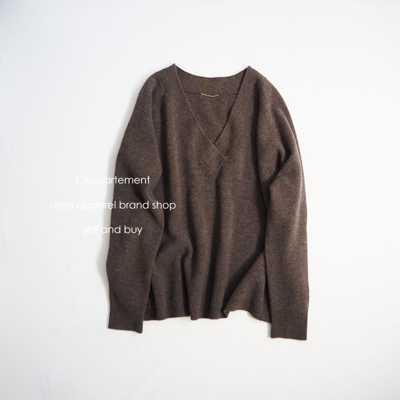 L'Appartement(アパルトモン)ウール カシミヤ混 Vネックニット