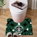 スタバ トイレマット グリーン 花柄模様