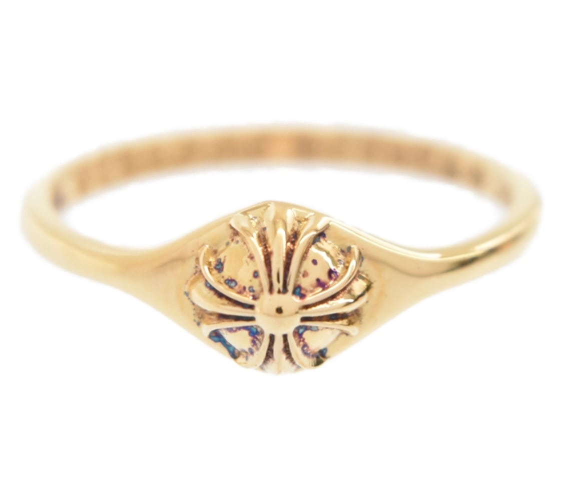 CHROME HEARTS クロムハーツ 22K バブルガム クロスボール リング ゴールド