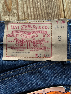 70's Levi's 501 66前期 デニムパンツ DEADSTOCK 表記(31×33) USA製