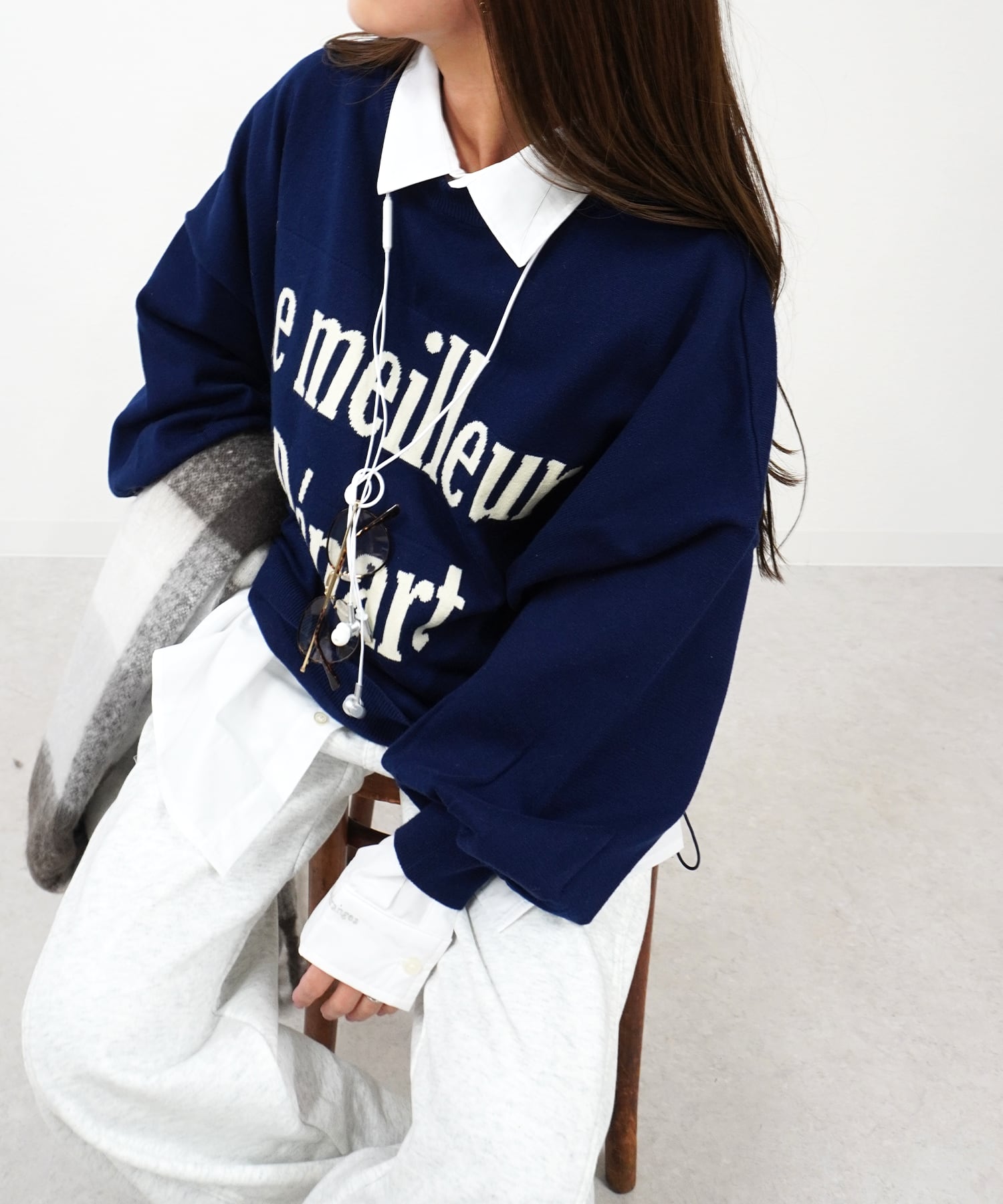 スウェットライク裾シャーリングPO 5211290(1028)