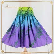 フラダンス 衣装 パウスカート プアラニ パープル系 PUALANI カヒコ柄 グラデーション グリーン系 ブルー系 シングル シンプル かわいい 華やか 鮮やか 明るい 紫 青 緑 黄緑 ハワイアン アロハ ハワイアンプリント フラ ダンス レッスン 練習