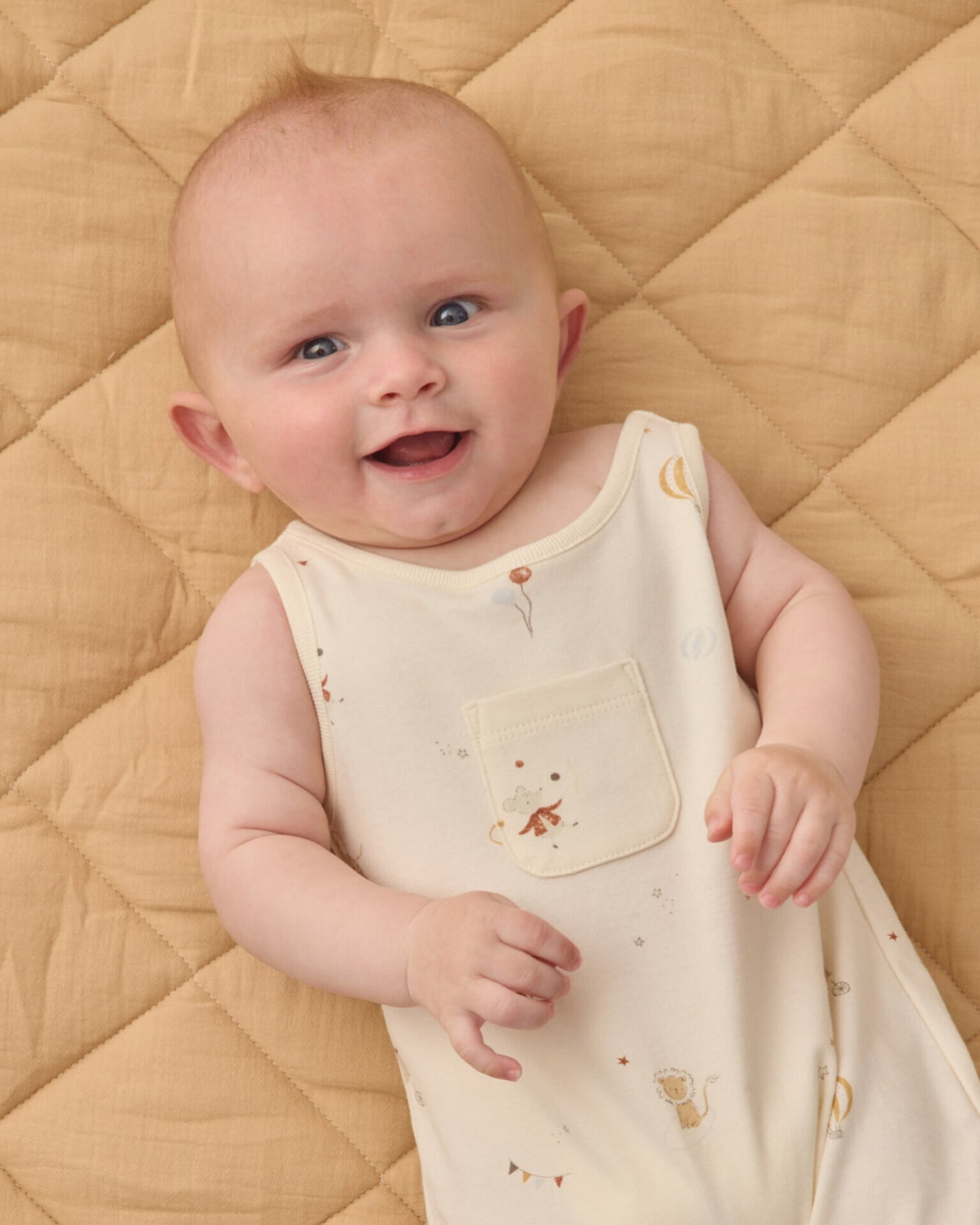 【QUINCY MAE】SLEEVELESS ONE-PIECE CARNIVAL / IVORY