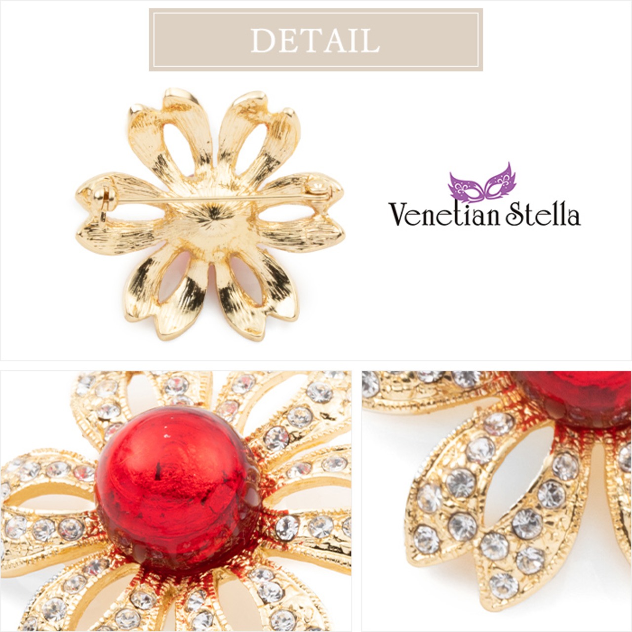 ベネチアングラス 瑠璃ガラス ゴールド イヤリング 八号 （楽天市場  