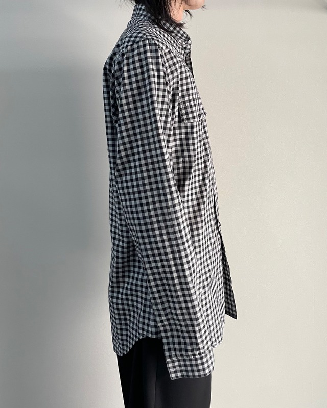 【2000a/w Dior】gingham check detail shirt