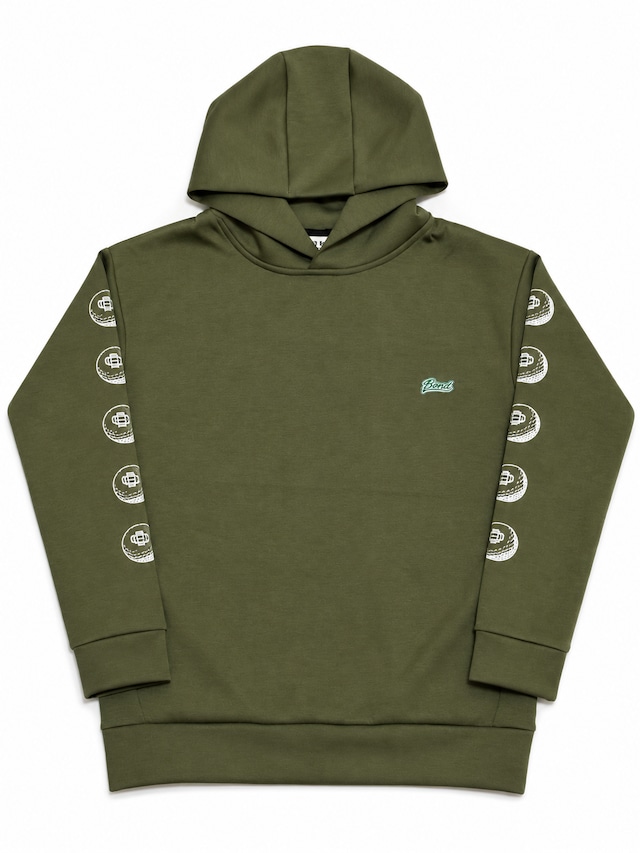 BALL SLEEVE TECK SWEAT HOODIE GREEN【PRE ORDER】 BALL SLEEVE TECK SWEAT HOODIE GREEN【PRE ORDER】