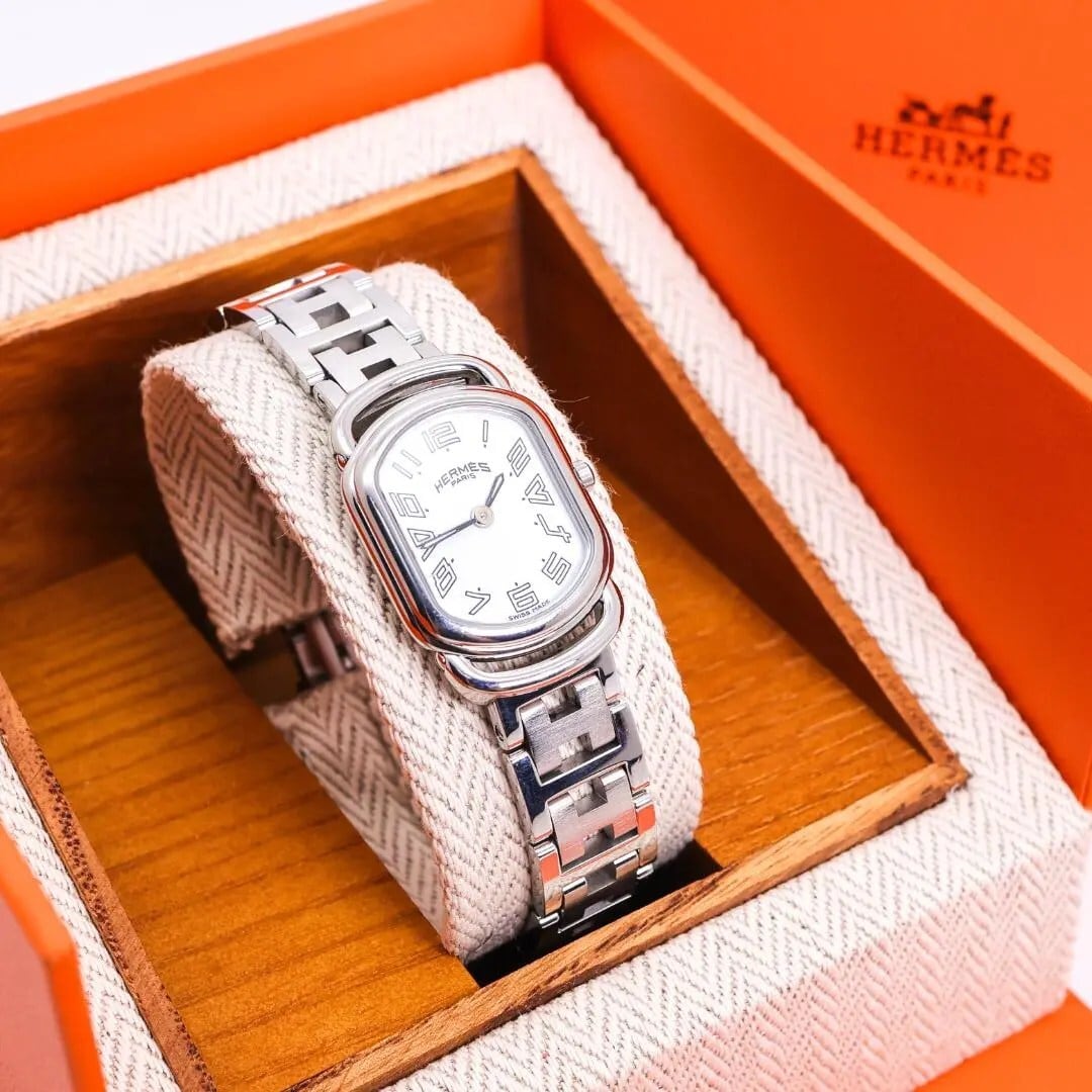 稼働 希少 Hermes ロケ 腕時計 バングルウォッチ 七宝 エマイユ3845 稼働 希少 Hermes ロケ 腕時計 バングルウォッチ 七宝 エマイユ3845