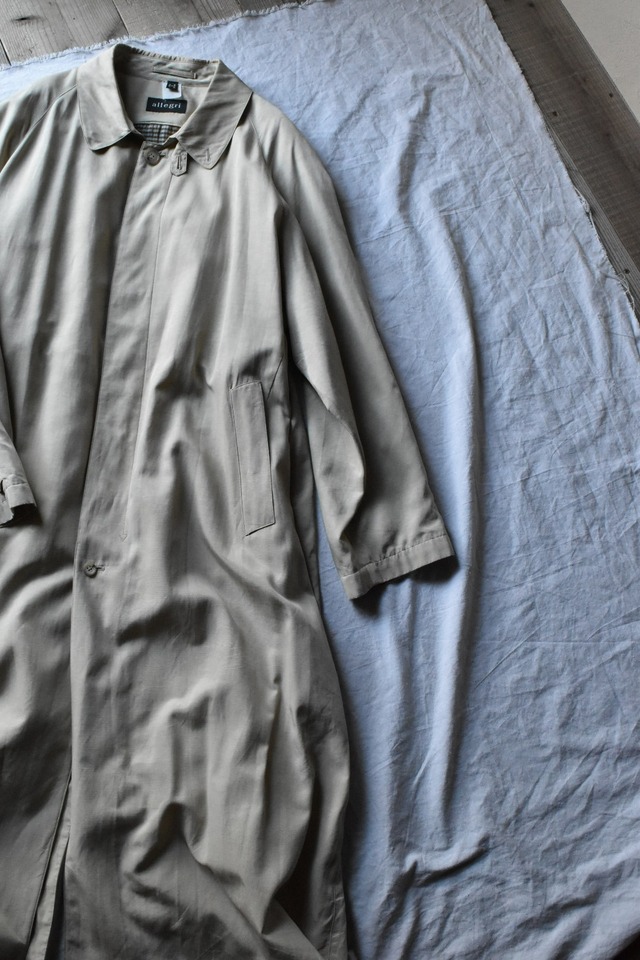 "ALLEGRI" Light beige maxi long spring coat