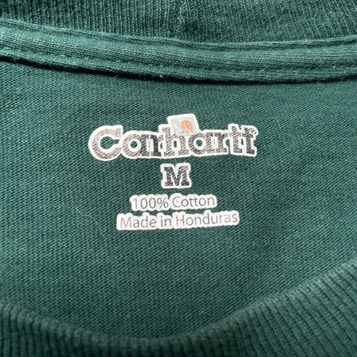 Carhartt カーハート ポケットTシャツ メンズM 古着 ポケT グリーン 緑
