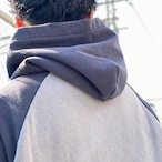 ChahChah CC THREE TONE HOODIE / SAXE