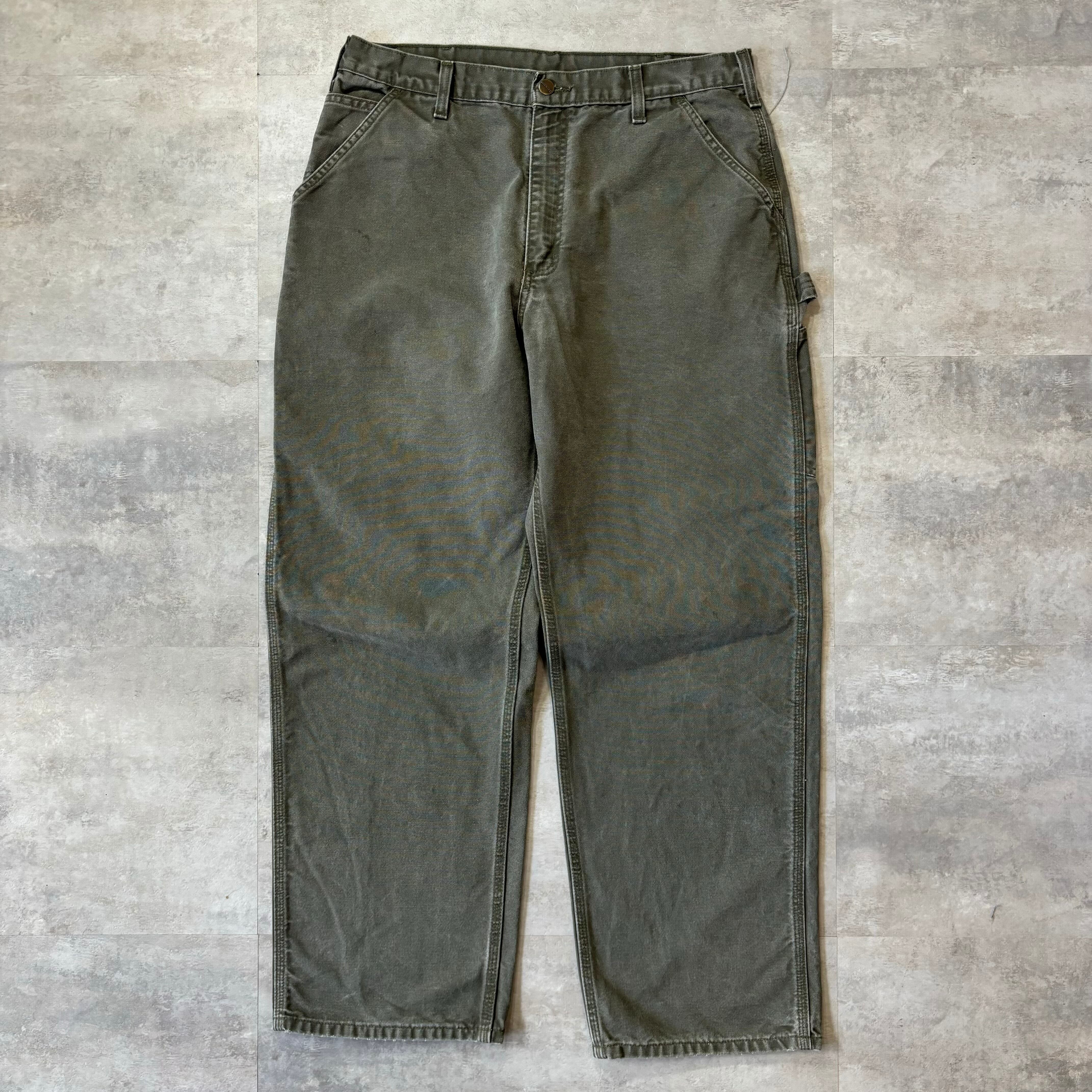 《実寸w34l30》carhartt ダック生地 ワークパンツ ペインターパンツ no.1245