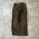30-40s ファーマーズ 太畝コーデュロイ ブラウン パンツ W38
