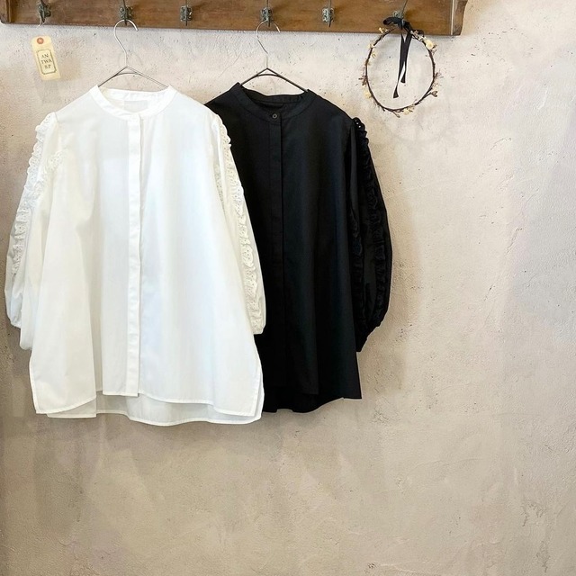 ショルダーポイントワッフルトップス