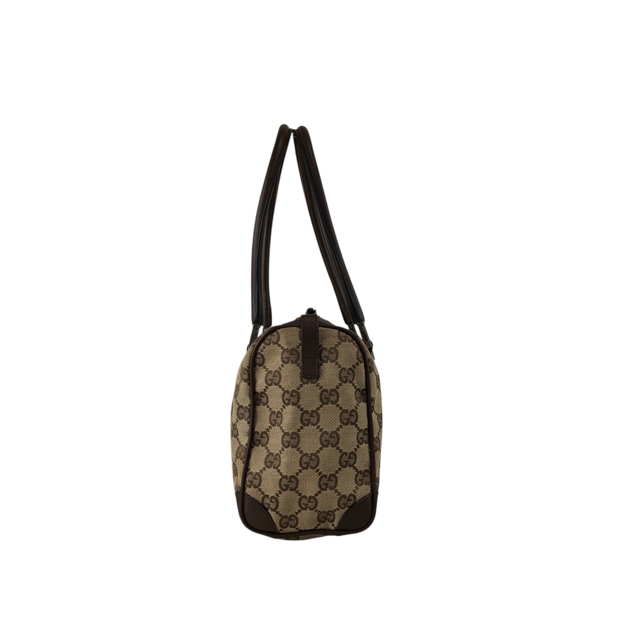 GUCCI グッチ GG ハンドバッグ ブラウン キャンバス ボストン GUCCI グッチ GG ハンドバッグ ブラウン キャンバス ボストン