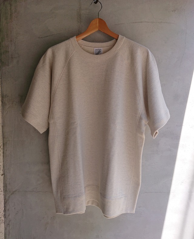 WASEW "TOUGH BRAIDED S/S SWEAT SHIRT" Oatmeal Color