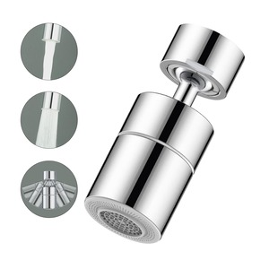 【特価処分】FNINIEK蛇口シャワー 節水 泡沫器 首振り シャワー 360度 回転 純銅ボール ヘッド 160度 変更 方向 水栓 ノズル 先端 スパウト 交換 キッチンシャワー (2段階モード・F-A902)