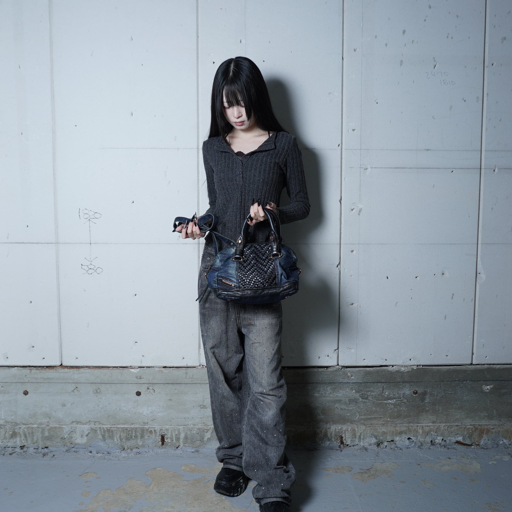レディース DIESEL デニム 2way ショルダーバッグ