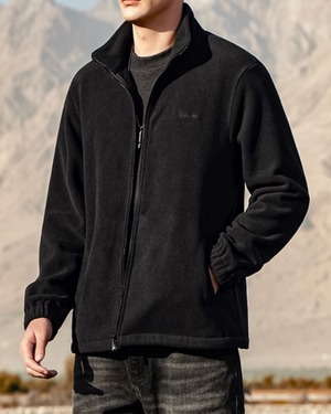 ジップアップ フリースジャケット 4色 E0204