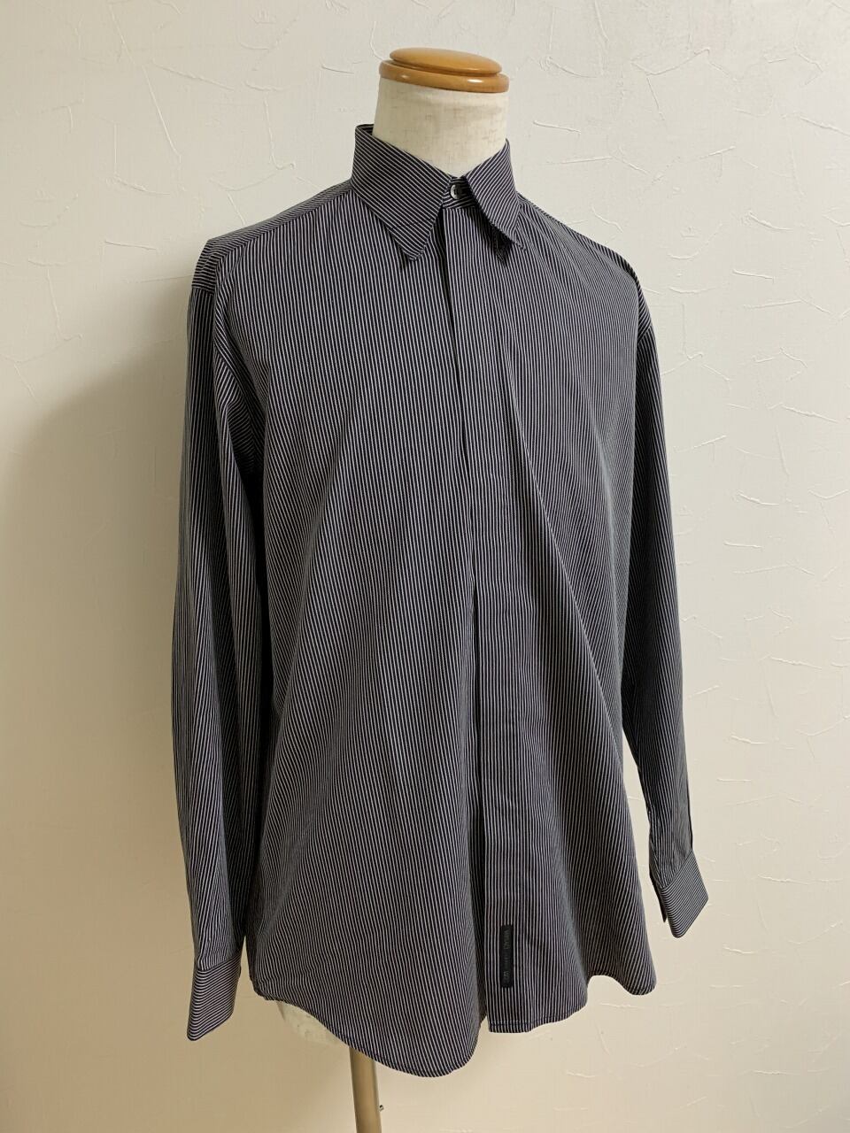 1990's Design Stripe Long Sleeve Shirt "VERSACE"