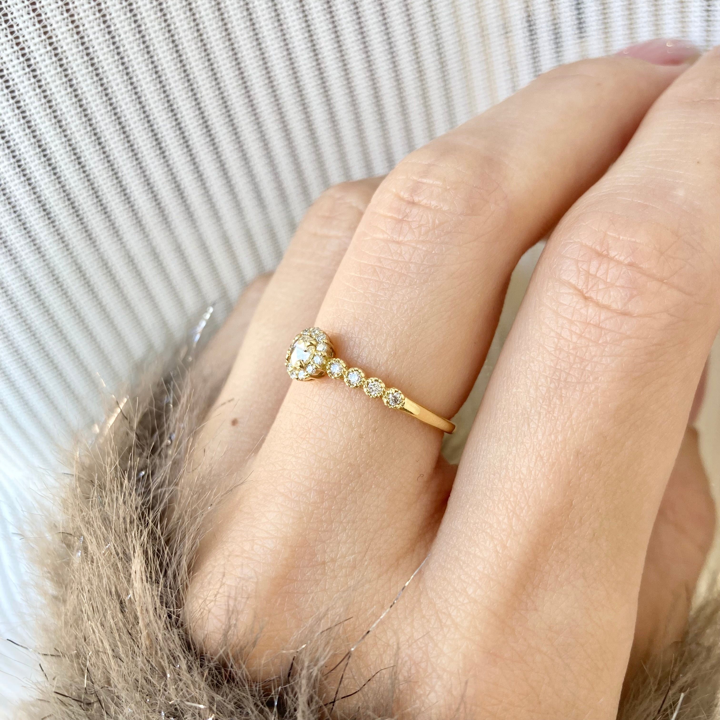 K18YG ダイヤモンド リング＜Selection｜12〜1月＞ | ベルアージュカネダ