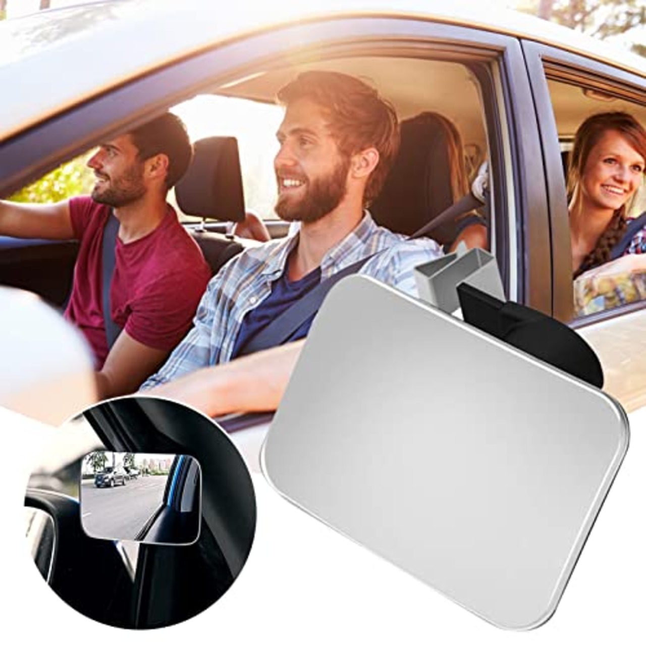 死角ミラー, ボーダーシンカーミラー, サイドミラーブラインドスポットスティックオン車の運転席と助手席のサイドシートとリアシート Jhgf