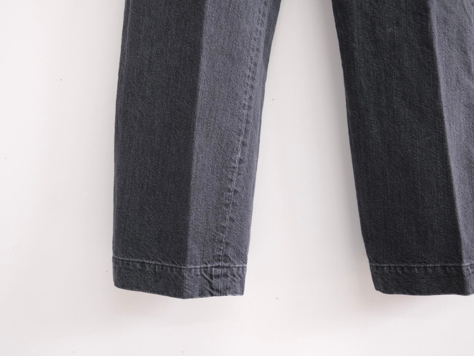 CIOTA”11.5oz DENIM SLACKS MID BLACK” | Lapel online store