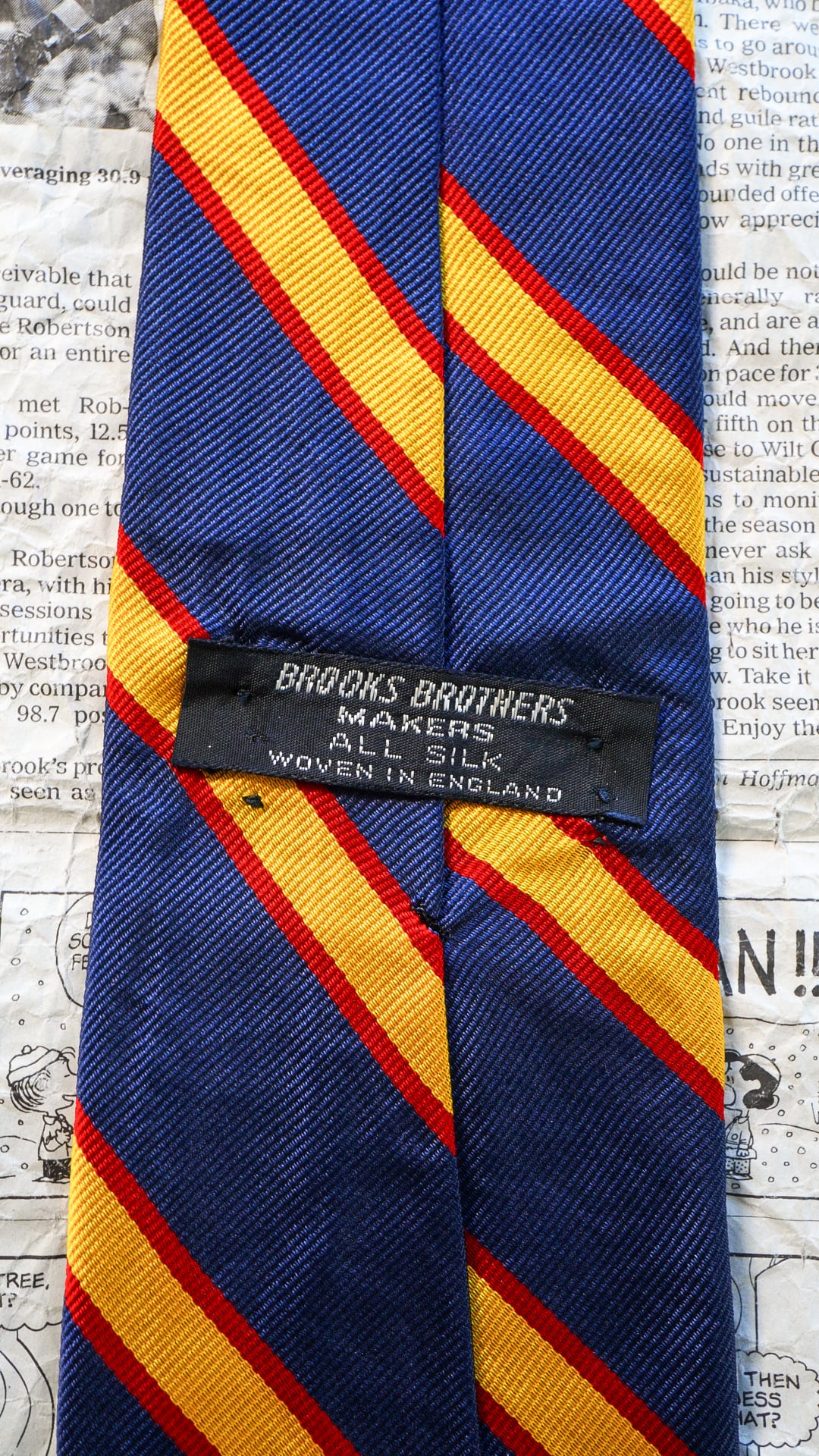 1960s】BROOKS BROTHERS ブルックスブラザーズ レップタイ 《黒タグ
