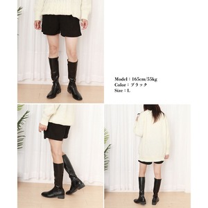 コーデュロイ ショートパンツ レディース 春秋冬 韓国 おしゃれ 大人 かわいい カジュアル ゆったり ハイウエスト Aライン 美脚 大人可愛い 大人女子 [LW-CCP021]