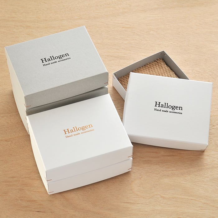 【名入れ箔押し】角留め箱 二つ折財布 布マスク用 オリジナルギフトボックス 50個 145×115×37mm SK08