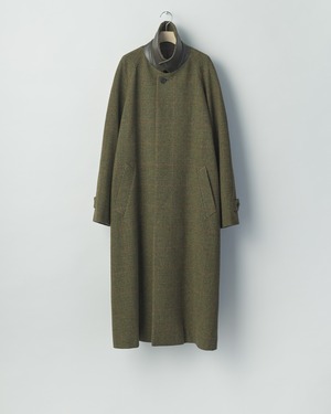 ssstein "BRITISH TWEED RAGLAN SLEEVE BALMACAAN COAT〔TWEED CHECK〕"