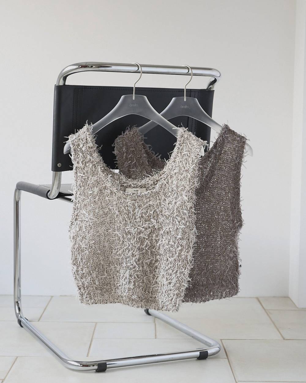 anuke アンヌーク Mixyarn Knit Vest 62610519 | ANERCA & L.I.V
