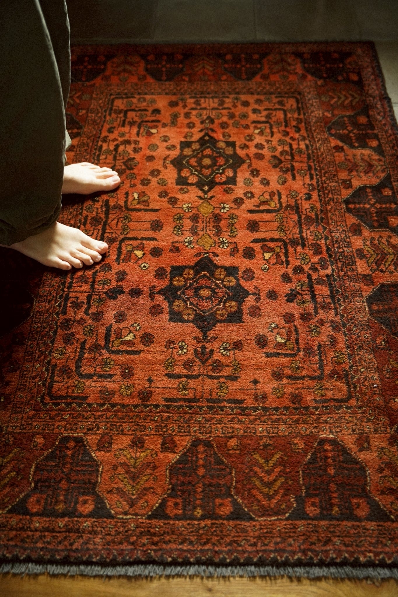 2009-Vintage Turkmen rug