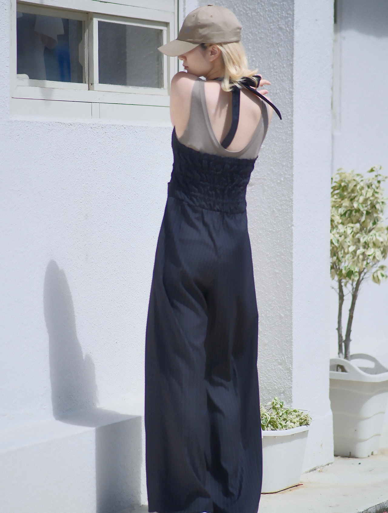 Halter Neck All In One / BLACK - 3