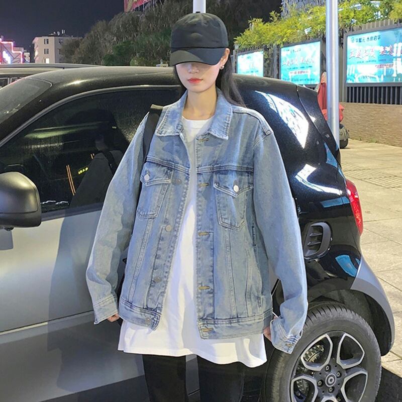 スタンダードジャケット スプリングオータムルーズ レトロ ストリート 春物 秋物 スーパーモール12934761365